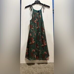 Blue Rain Teal Floral Dress